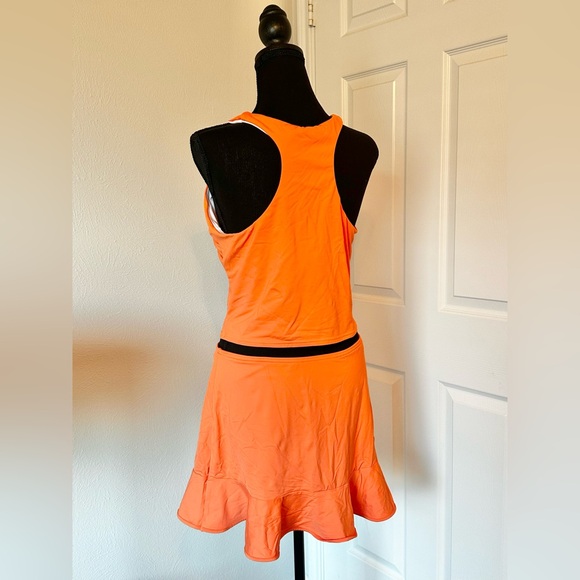 LANDS END Women’s swim skirt and tankini set, papaya orange. *Like New* 🧡 - Picture 5 of 5
